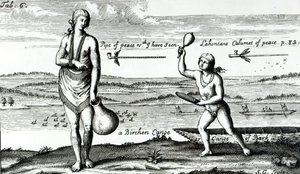 Een hoofdvrouw van Pomeiock